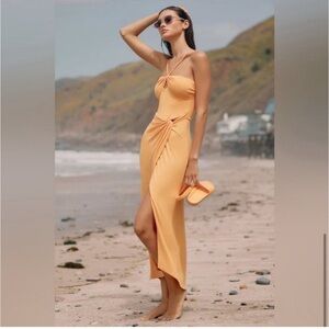 L*Space Orange Midi Dress